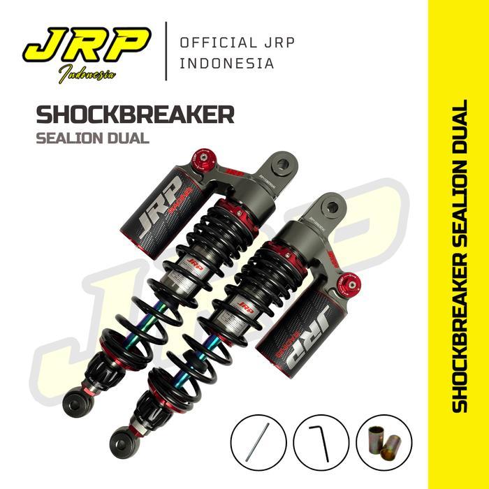 [LIMITED] JRP - Shockbreaker Belakang Sealion Series Double Tabung Dual Klik - Hitam, 280
