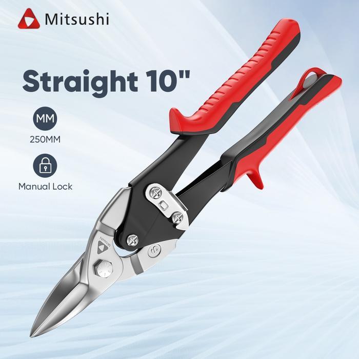 Mitsushi Gunting Baja Ringan Serbaguna 10 Inch Panjang 250mm/Gunting Holo Gunting Baja Ringan Tajam