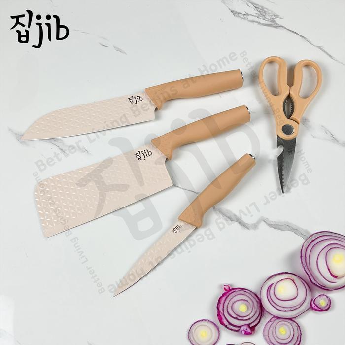 Jib Diamond Knives Set / Knife Set Diamond Anti Karat / Pisau Dapur Multifungsi Anti Lengket