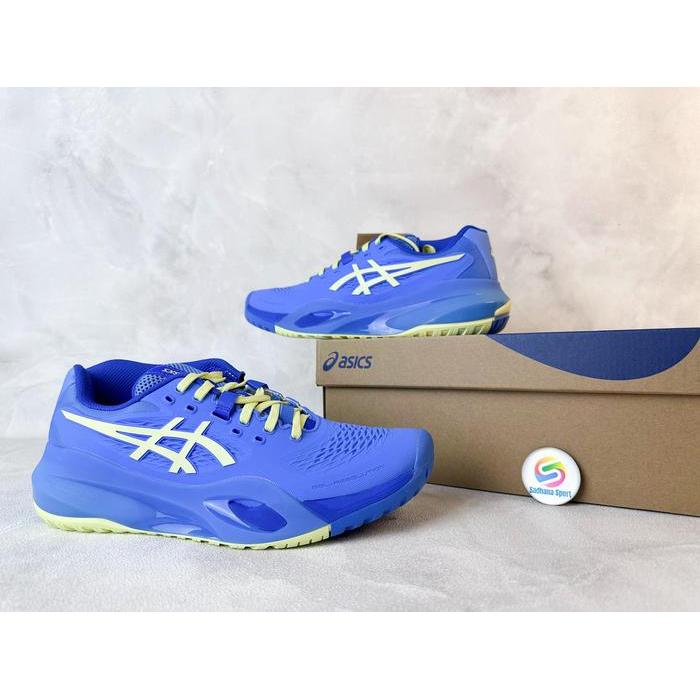 Sepatu Tenis Asics Gel Resolution X Women Blue Coast/Huddle Yellow
