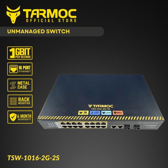 Tarmoc Tsw-1016-2G-2S Switch Unmanage 16 Port Gigabit Metal Case