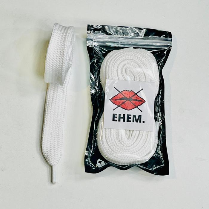 EHEM - SEPATU TALI GEMUK 2 CM HITAM PUTIH