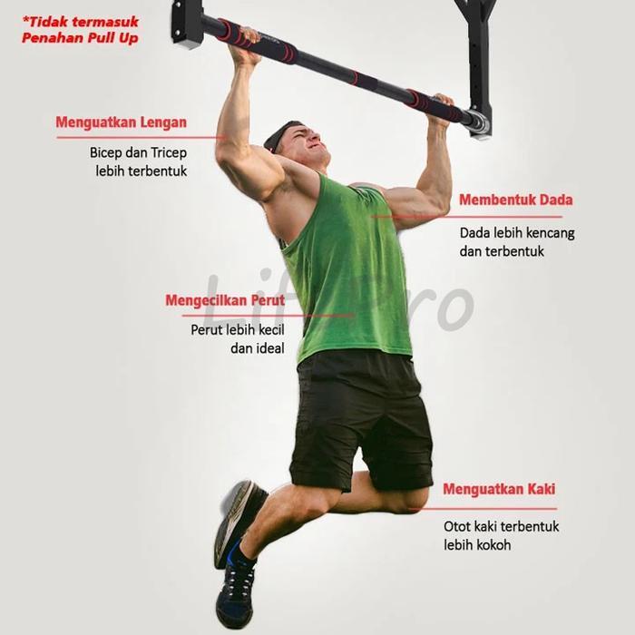 [ Bisa Cod ] Pull Up Bar Door Chinning / Chin Up Tiang Angkat Badan/Alat Olahraga Rumah/Gym Chinning