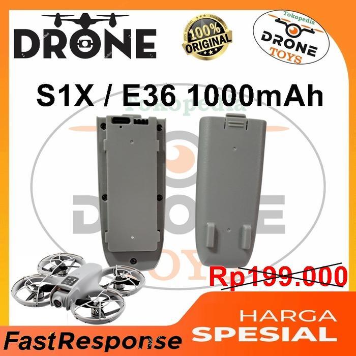 Ada Stok Drone S1X / E36 PRO Battery Batre 3.7V 1000mAh Original Baterai Drone E36 S1X