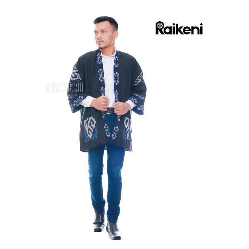 RAIKENI Kimono Jepang JUMBO Batik Tenun Kimono Jumbo Jaket Extra Size Cardigan XXL XXXL Kimono Big