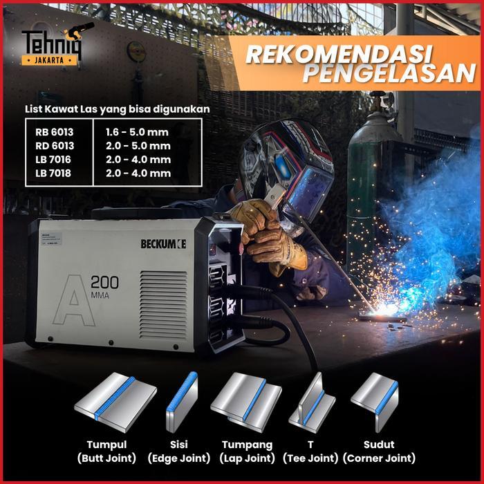Beckum Mma 200 Mesin Las Listrik / Beckum Mma 200A Travo Las Listrik Inverter Welding Machine