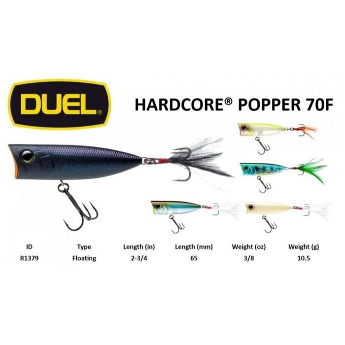 Yozuri Duel Hardcore Top Water Lure 70F 70mm 10.5gr Umpan Pancing Casting