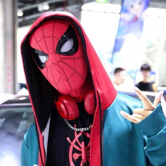 Dufft TosBisa BerkedipTopeng Spiderman Mask / Topeng Spiderman Anak / Topeng Spiderman Dewasa /