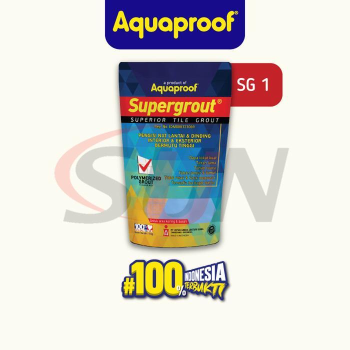"New" Semen Nat Supergrout Aquaproof 1 Kg Oker Keramik Tile Grout Marmer Granit