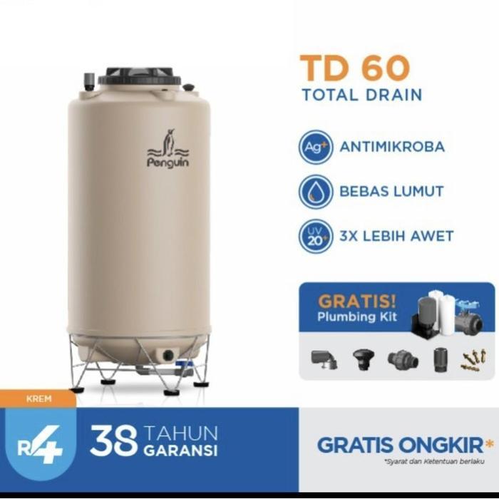 Penguin Tangki | Toren TD60 | Tandon Air TD 60 600 liter