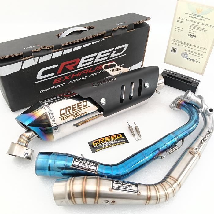 Terbaru Knalpot Standar Racing Creed Exhaust Suara Ngebas Adem Knalpot Racing Creed Exhaust Inlet