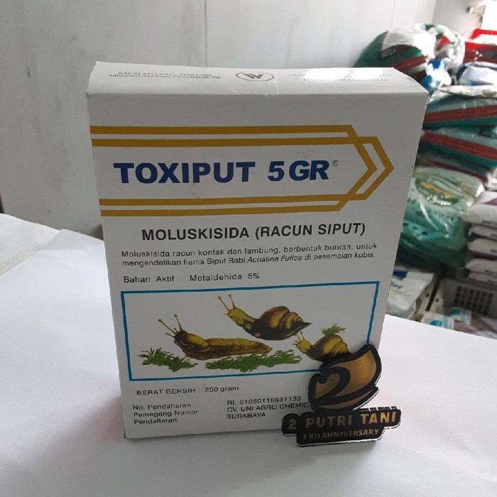 TOXIPUT 5GR MOLUSKISIDA 250 gram
