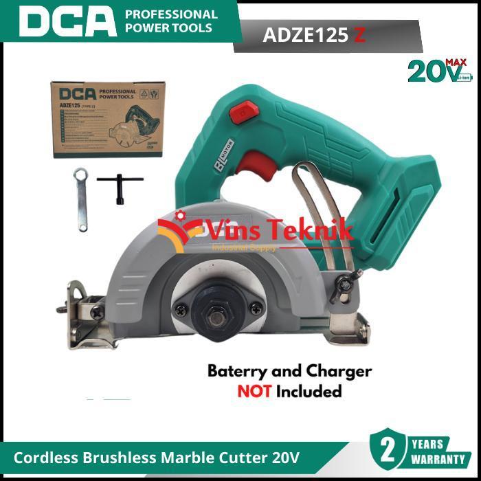 sintayanistore12 DCA ADZE125Z Mesin Potong Keramik Tille Cutter Baterai Cordless Marble Cutter 4"