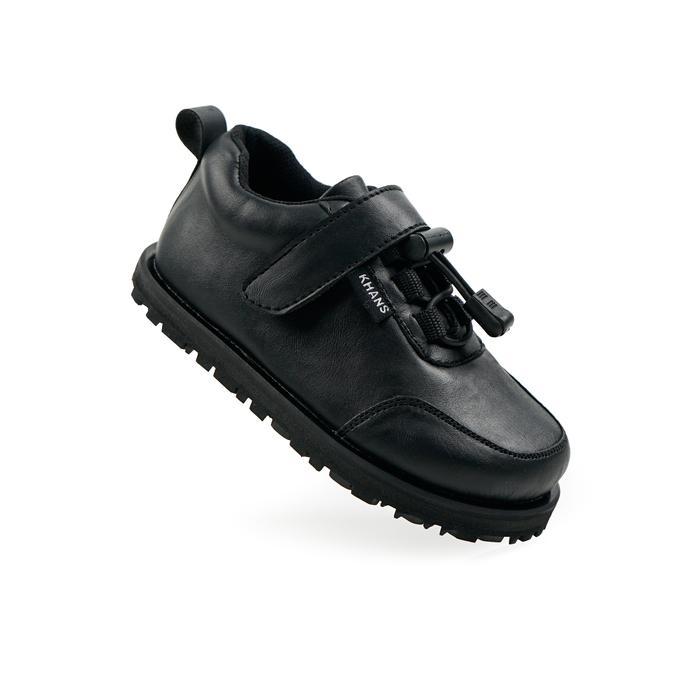 [ Tomkins Warrior Style ] Keane Black Sepatu Sneaker Casual Sekolah Anak Laki-Laki Dan Perempuan