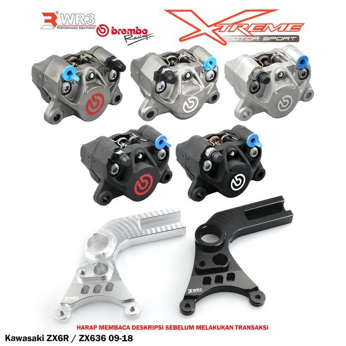 Breket Kaliper WR3 Belakang With Brembo 2P1P ZX6R / ZX636 ZX 636 6R
