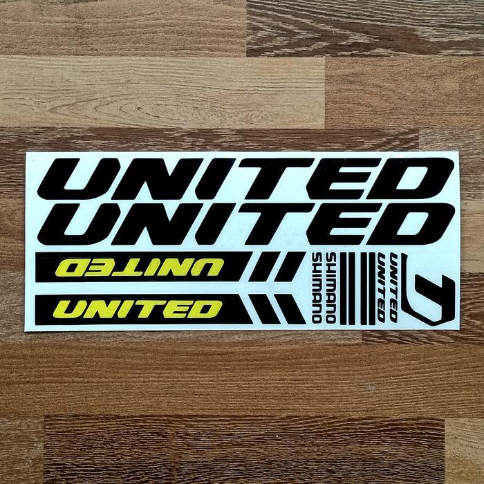Stiker Sepeda United Mtb Folding Bike Sepeda Lipat Cutting Stikcer