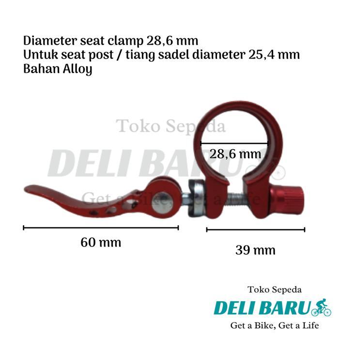 Deli Baru Seat Clamp Qr Standar 28.6 Untuk Seatpost 25,4 Sepeda Anak Bmx Federal Fixie Minion