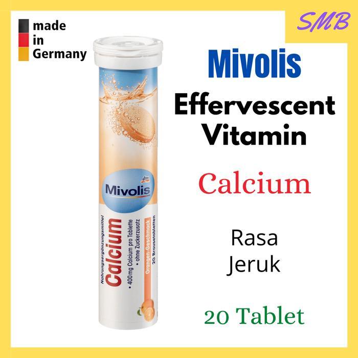 Terlaris  Mivolis DM Calcium CDR Asli Jerman 20 Tablet Effervescent Kalsium