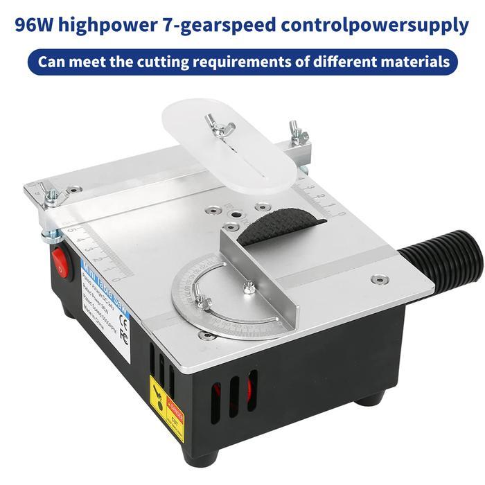 960W GERGAJI MEJA GERGAJI MEJA MINI DESKTOP GERGAJI LISTRIK PENGANGKAT PRESISI DIY PENYESUAIAN 7