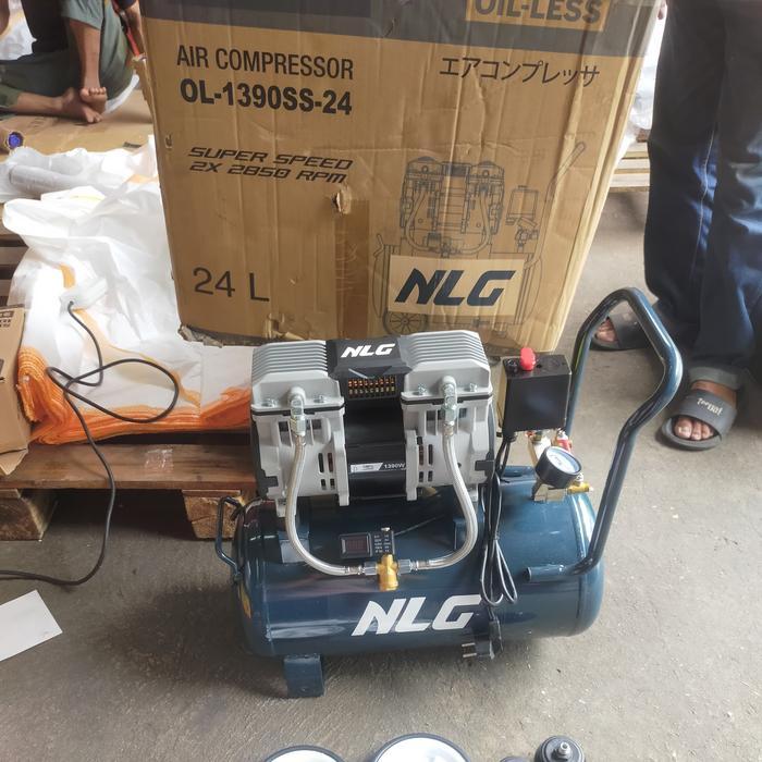 IZUMI MAX OM SS1390 24L Kompresor Silent Oilles 1.75Hp Super Speed