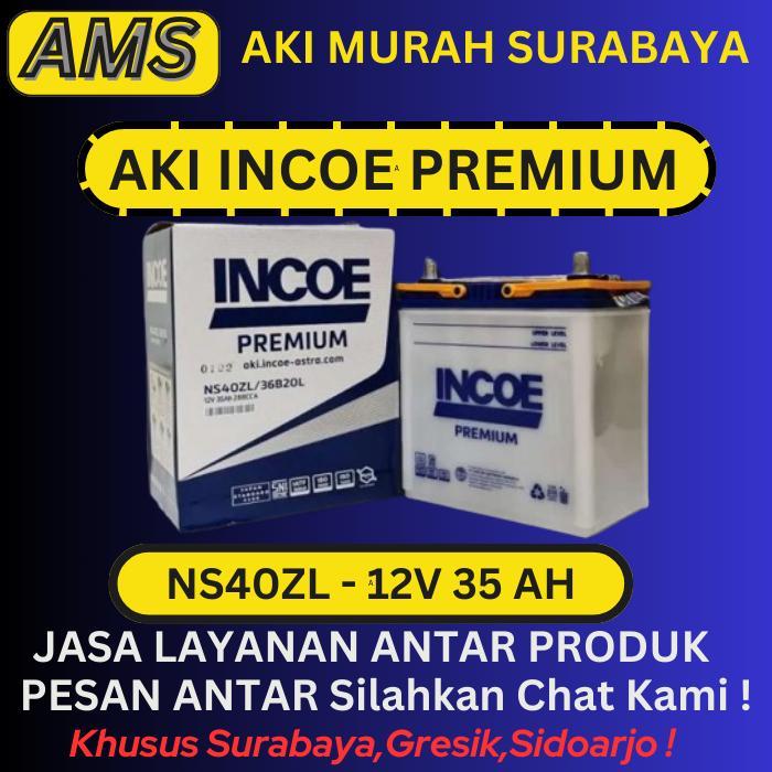Aki Mobil Toyota Calya, Agya, Ayla, Ignis, Ns40Zl Incoe Premium 12V/35 Ah
