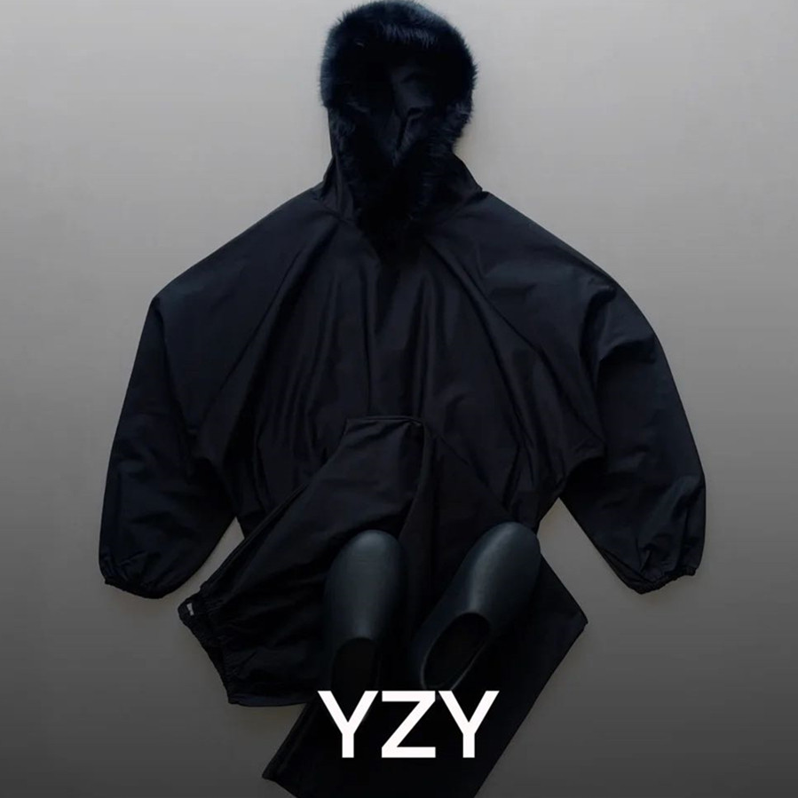 CUCK Vultures YZY Kanye Fur Collar Hoodie Shanghai Official Announcement Poster Style Pullover Men