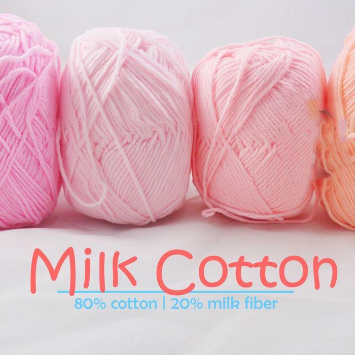 Benang Rajut Milk Cotton