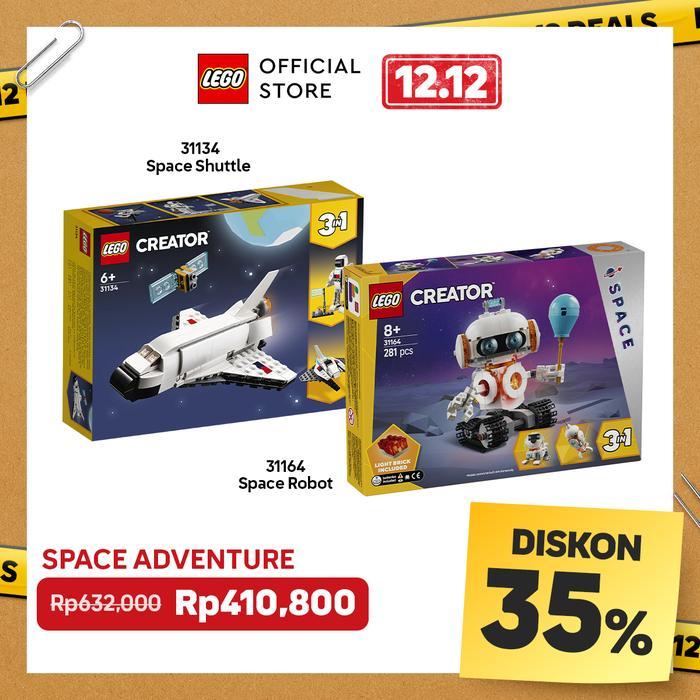 LEGO Creator Space Bundle - LEGO Creator 31134 Space Shuttle + LEGO Creator 31164 Space Robot