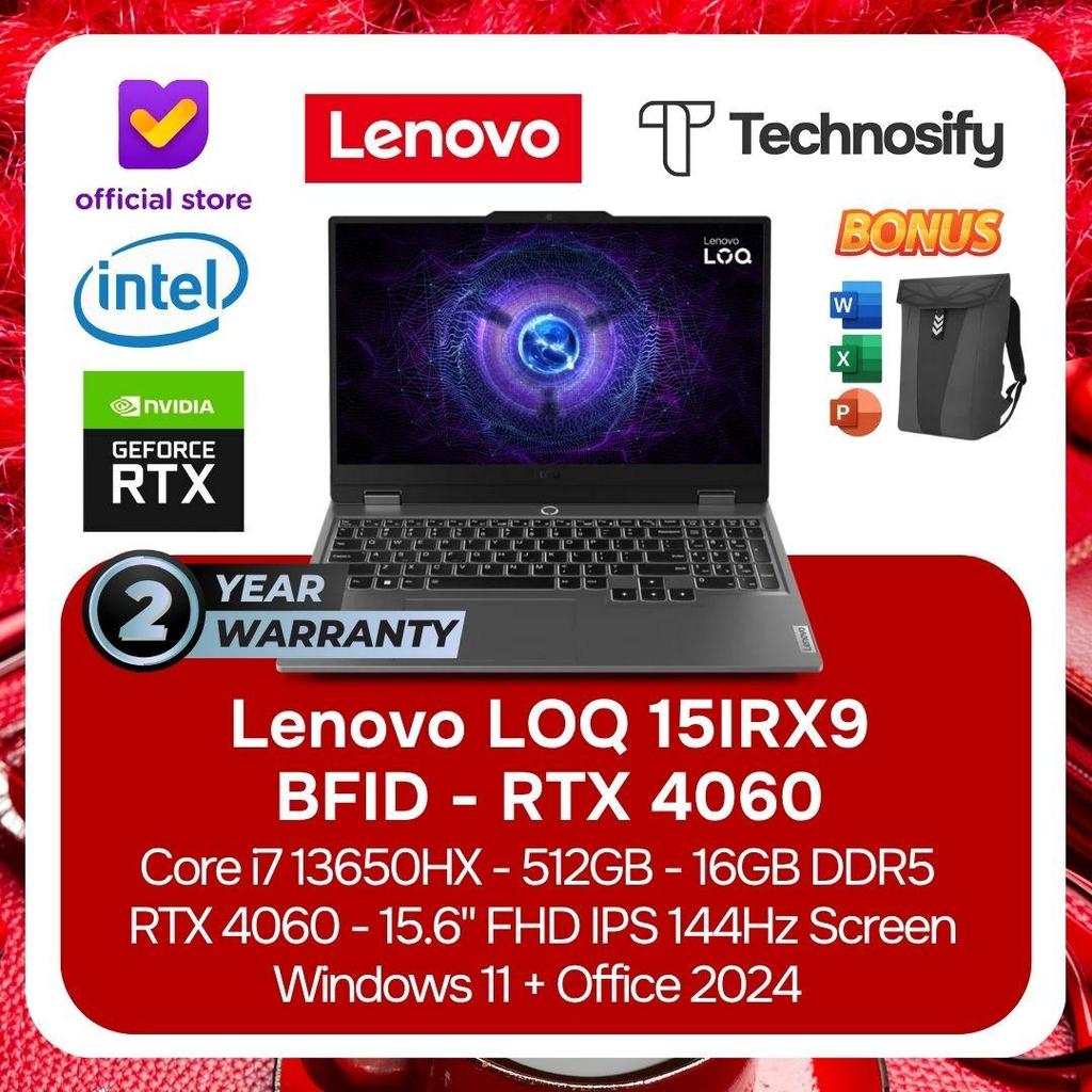 NB LENOVO LOQ 15IRX9 BFID (Intel i7-13650HX/16GB DDR5-4800/512SSD/nVidia RTX 4060 8GB/15,6" FHD (192