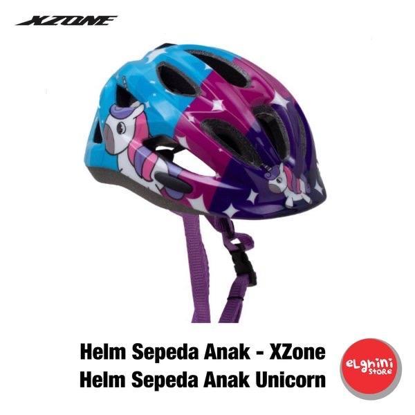 XZone Helm Sepeda Anak Perempuan Unicorn