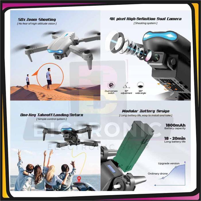 Best Seller Drone Accessgo Smart Camera Mini Drone E99 Original