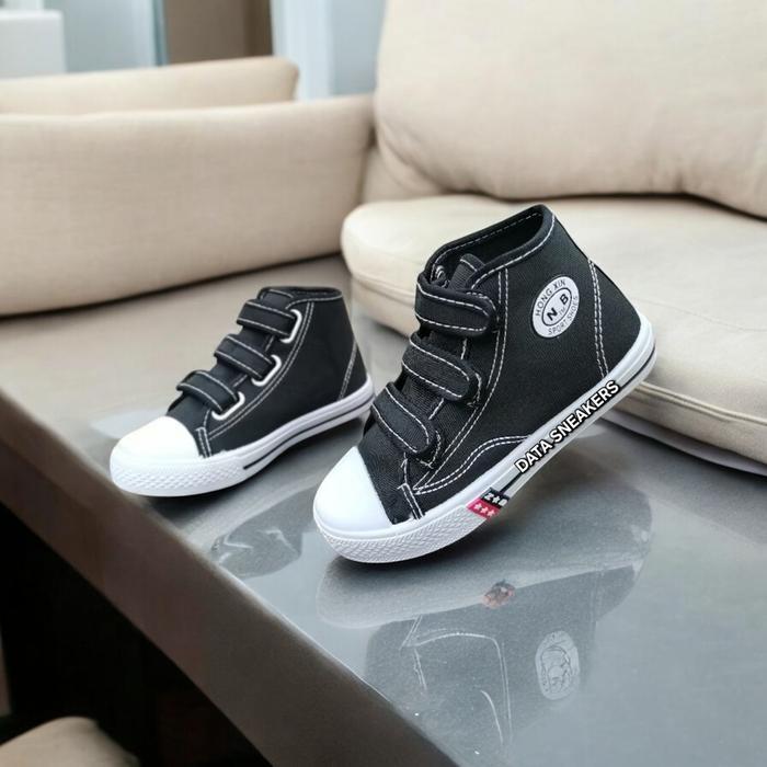 Sepatu Sekolah Nb Hitam Putih Untuk Anak Perempuan Dan Laki-Laki Fashion Sneakers Pasti Ori