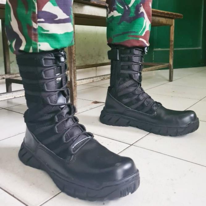 SEPATU PDL TNI safety ujung besi brand CAANGGO MILITARY