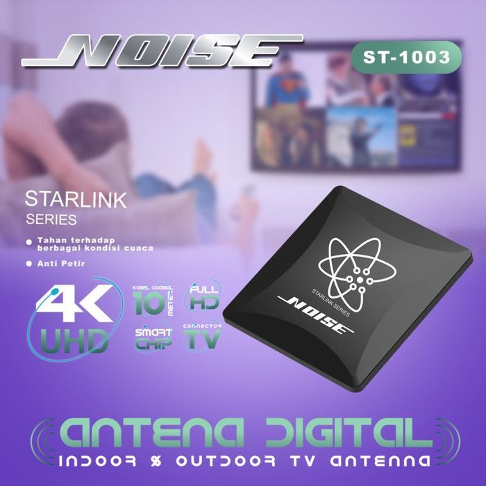 Terlaris Antena Tv Digital Noise St-1003 Indoor/Outdoor Smart Chip 4K Uhd Best Quality