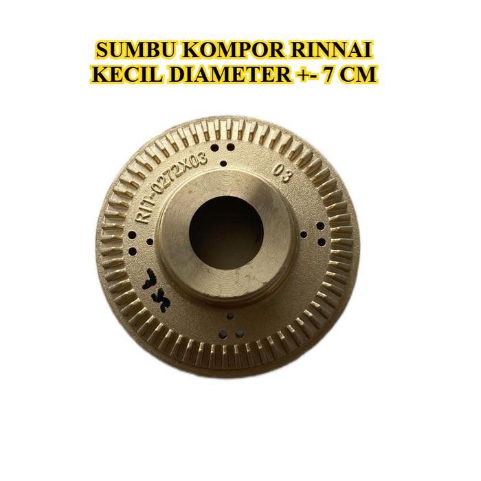 Burner Kuningan Original Rinnai & Quantum - Sumbu Kompor Gas Kepala Tungku Api Biru Sparepart Rinnai