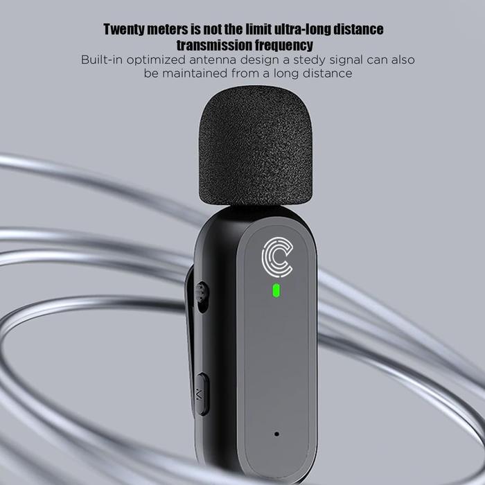 Costa True Dual Tx Wireless Microphone Lavalier Clip On Monitoring Mikrofon Terlaris