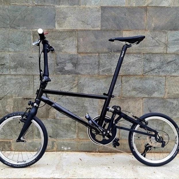 Sepeda Tyrell IVE Sports Folding Bike Shadow Black