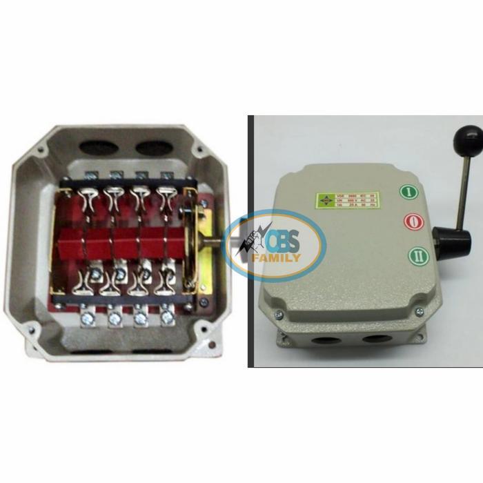 Nk Ohm Saklar Gz25 / 4Pole 25Ampere On - Off - On Mata Pisau