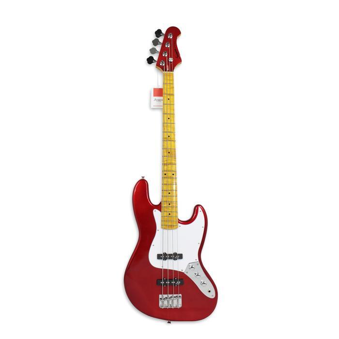 Bass Elektrik Merk Scorpion ORIGINAL Tipe SJ200 Candy Red / Merah Senar 4 Listrik SJ-200 SJ 200 Mura