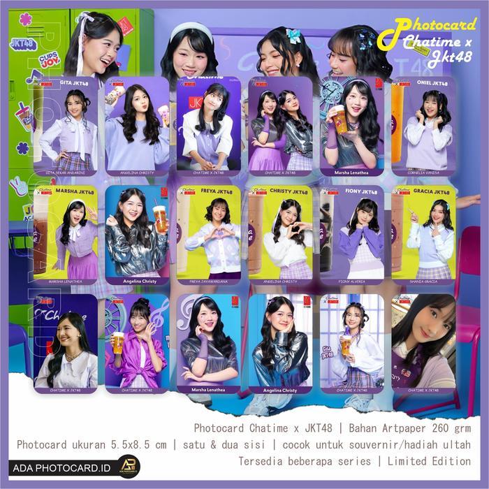 Younger_Shop Photocard Jkt48 Duasisi Edisi Chatime X Jkt48 Isi 50 Pcs Bonus Ganci, Rare Card, 2 Pc