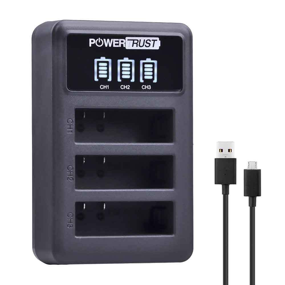 AZ16-1 Battery 1400mAh 3.85V AZ16-2 + LED USB 3slots Charger for Xiaomi Yi 2 4K Battery Original