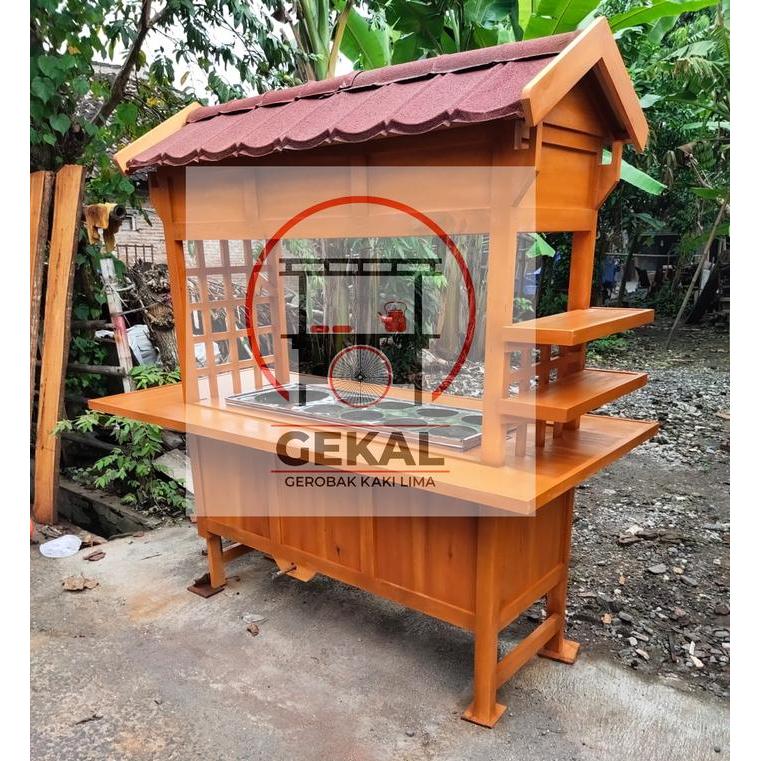 Gerobak Dimsum, Angkringan Jepang, Angkringan dimsum - kayu mahoni, Gerobak