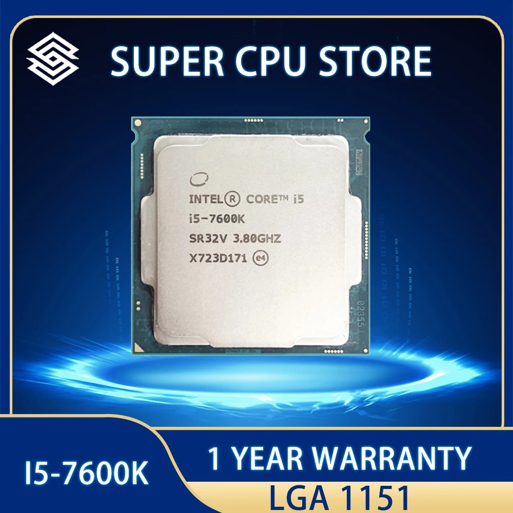 . Intel Core I5-7600K I5 7600K 3.8 Ghz Quad-Core Quad-Thread Cpu -
