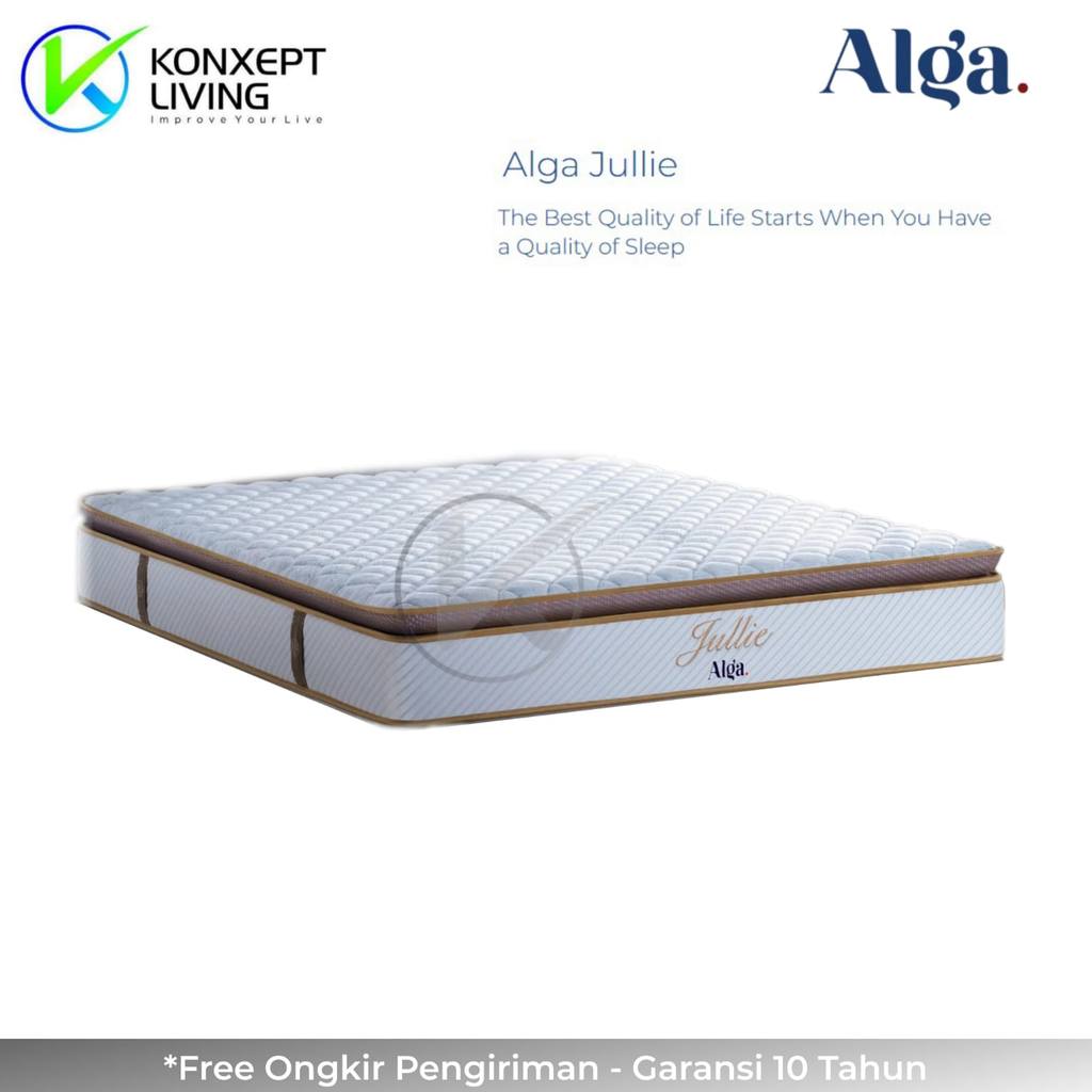 Alga Springbed Jullie Natural Latex Layer Pillow Top Ukuran 160x200 ( Mattress Only )