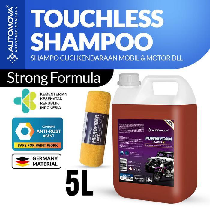 SHAMPO TOUCHLESS SABUN CUCI MOBIL MOTOR TANPA SENTUH AUTOMOVA POWER FOAM BLASTER 5 LITER SHAMPOO