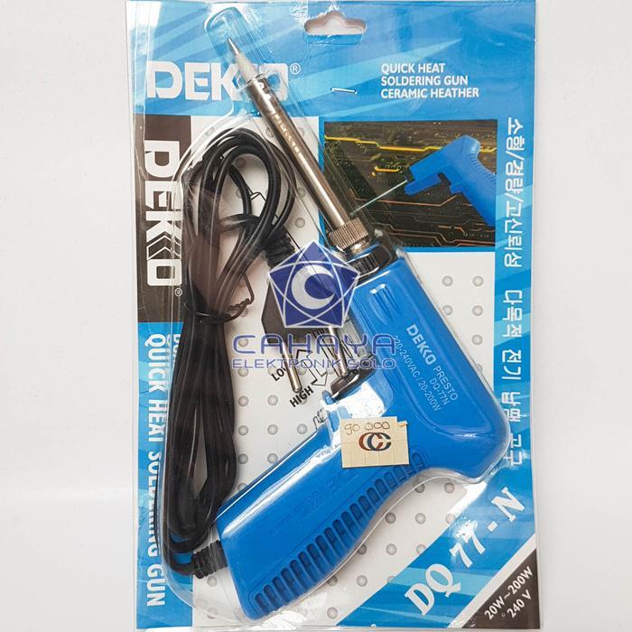NEW Solder Gun DEKO Tembak DQ 77 N 20w-200w Watt Soldering Iron Listrik