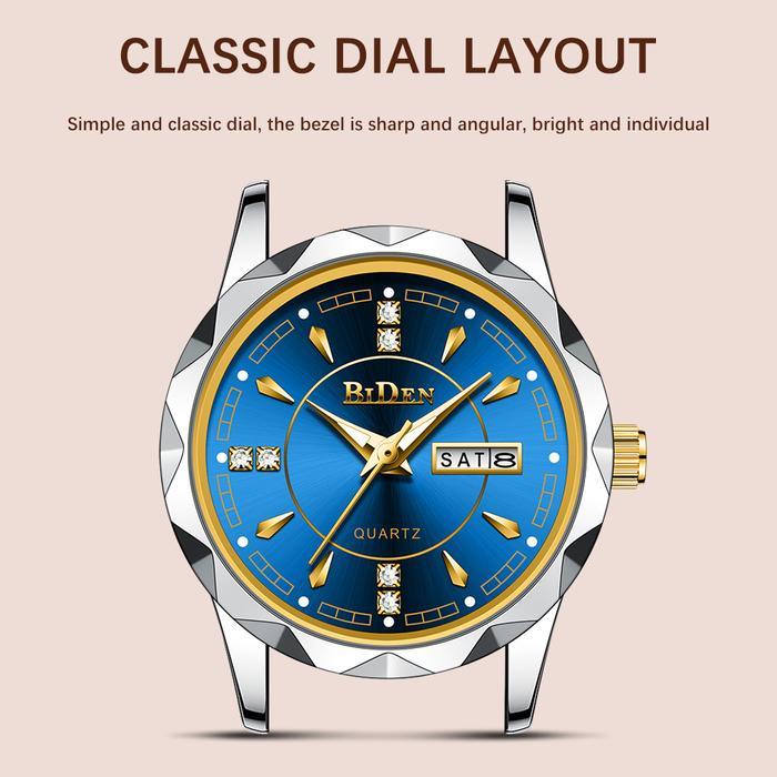 Biden Jam Tangan Wanita Anti Air Original Stainless Steel Kalender Jam Tangan Cewek