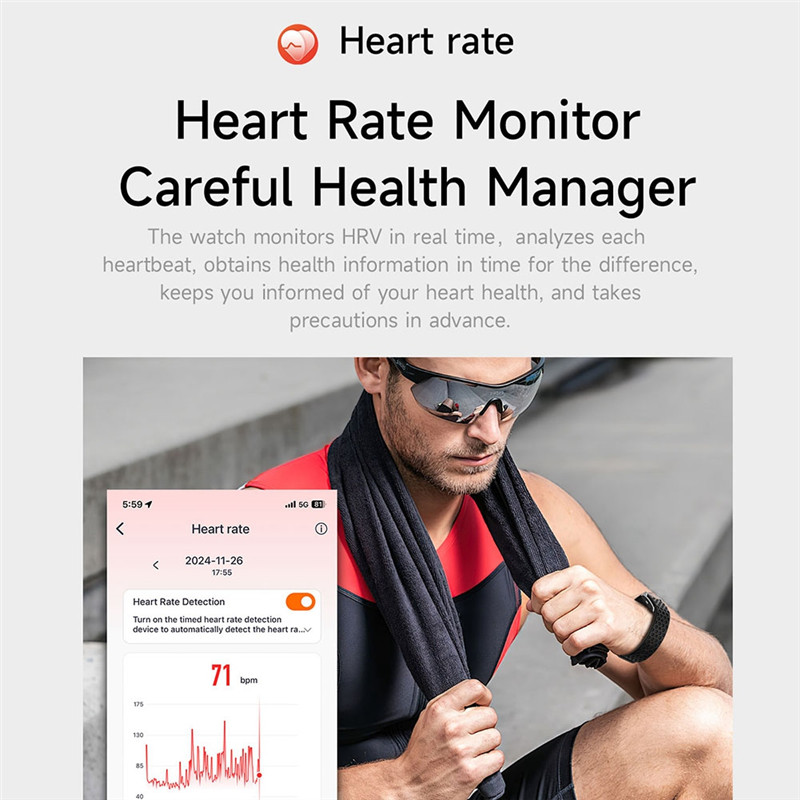 Smart Watch No Screen Heart Rate Smart Watch Sports Band Heart Rate Monitor Multifunction Smartatch