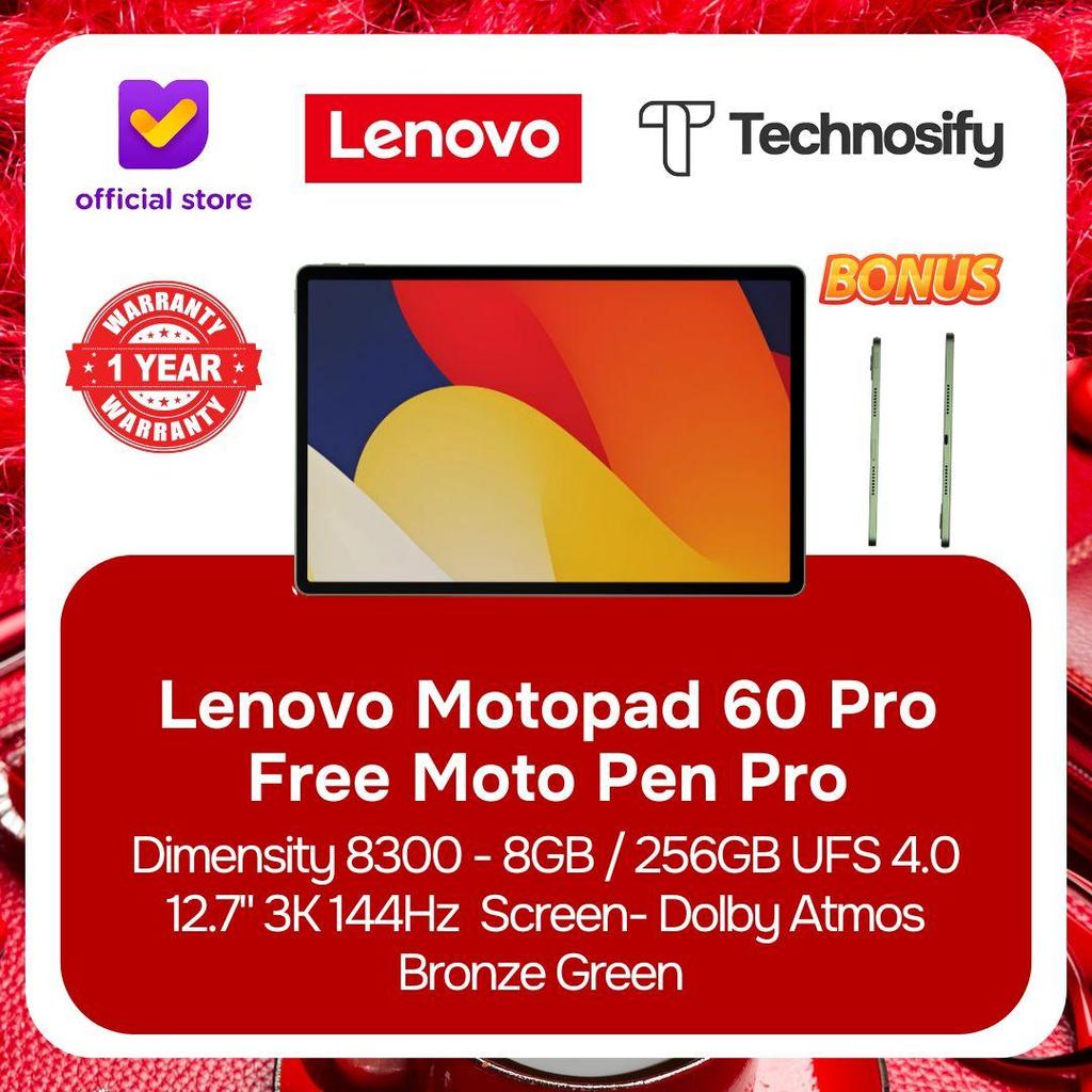 Lenovo Motopad 60 Pro Free Moto Pen Pro - Dimensity 8300 8GB / 256GB UFS 4.0 12.7" 3K 144Hz 400 Nits
