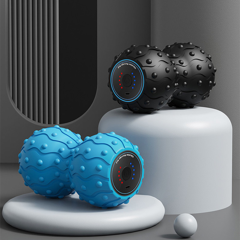Rechargeable 5 Gears Vibrating Massage Ball Portable Peanut Massager Vibrating Foam Roller For